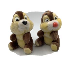 Chip and Dale Disney Parks Chipmunks plush Plush 10" tall Disneyana‎